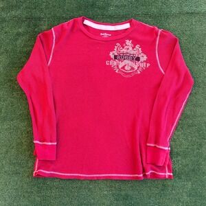 Red Camel Rugby Championship 1931 Y2K Style Thermal Long Sleeve Shirt Adult XL